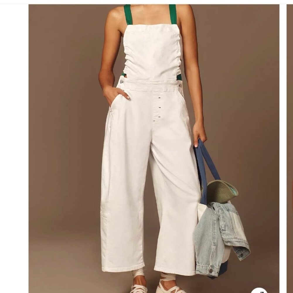 Anthropologie Pilcro Heritage Curve Barrel Overalls